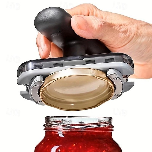 Jar Opener, Adjustable Jar & Bottle Opener, Adjustable Multifunctional Metal Can Opener, Jar Lid Gripper, Manual Jar Bottle Opener, Kitchen Accessories, Party Supplies