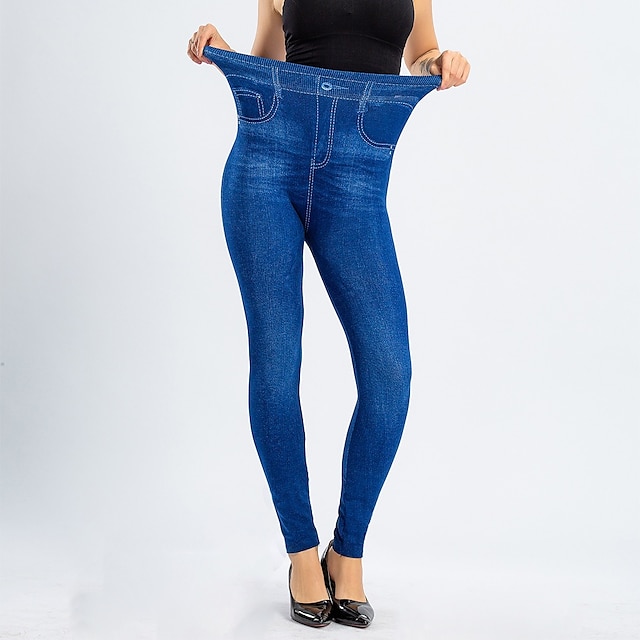 Women's Normal Bell Bottom Tights Leggings Fashion Ankle-Length High Waist Solid Color Butt Lift Comfort Tummy Control Stretchy Casual Weekend Black Blue Skinny