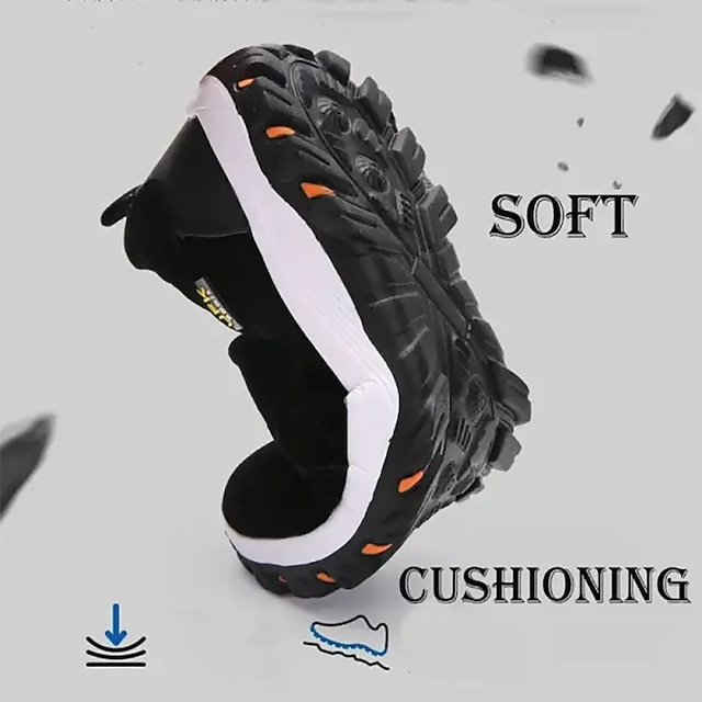 Men's Canvas Slip-On Outdoor Hiking Shoes 鈥?Non-Slip Lightweight Trail Shoes for Walking and Climbing
