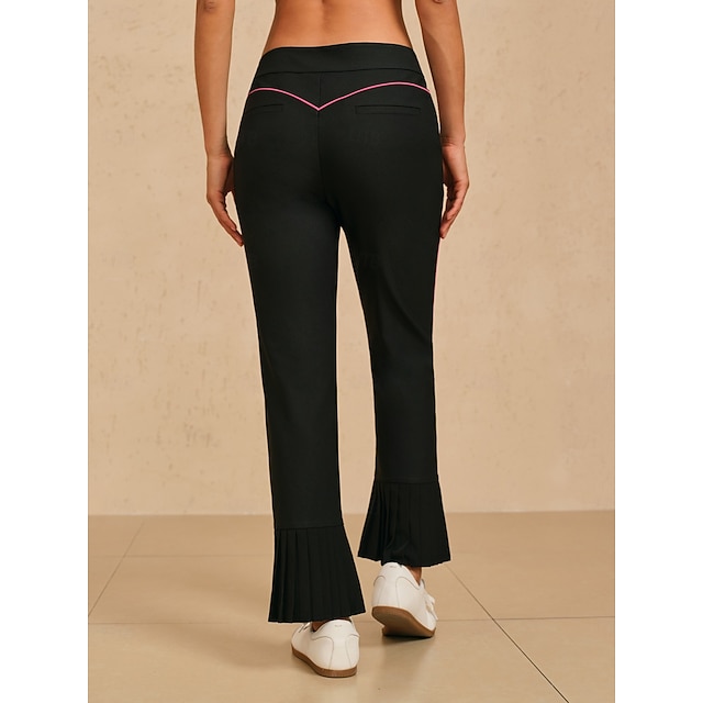Women's Golf Pants Black Pants / Trousers Ladies Golf Attire Clothes Outfits Wear Apparel