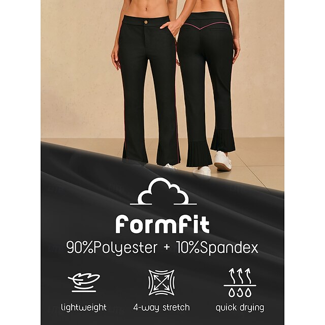 Women's Golf Pants Black Pants / Trousers Ladies Golf Attire Clothes Outfits Wear Apparel