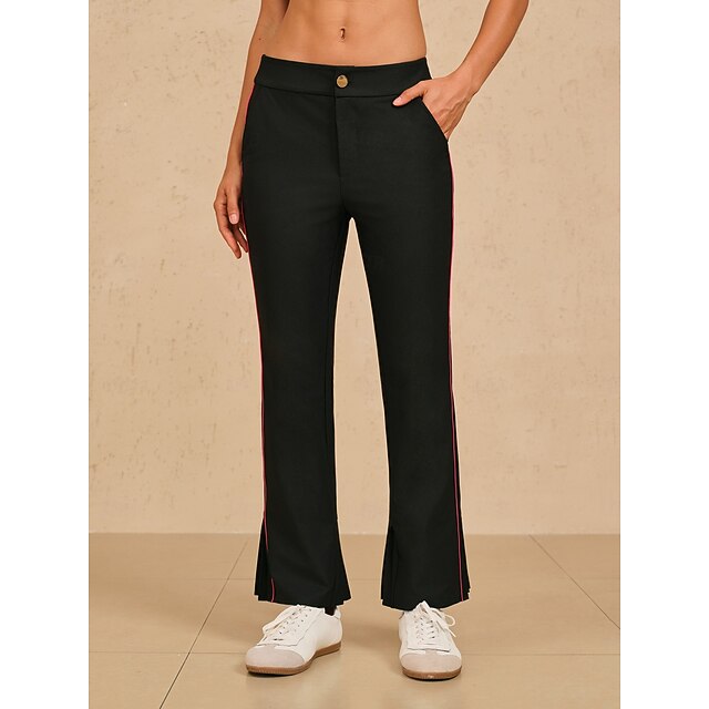 Women's Golf Pants Black Pants / Trousers Ladies Golf Attire Clothes Outfits Wear Apparel