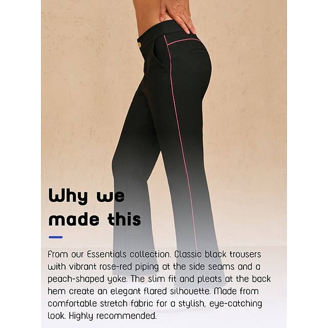 Women's Golf Pants Black Pants / Trousers Ladies Golf Attire Clothes Outfits Wear Apparel