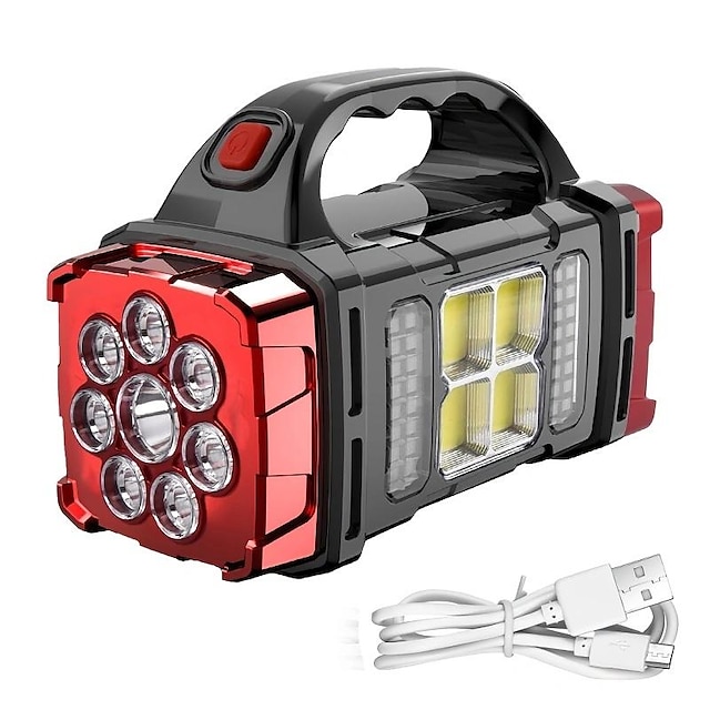 Portable Solar Camping Light - Multifunctional LED Flashlight for Outdoor Hiking, Power Outages - Rechargeable and Super Bright