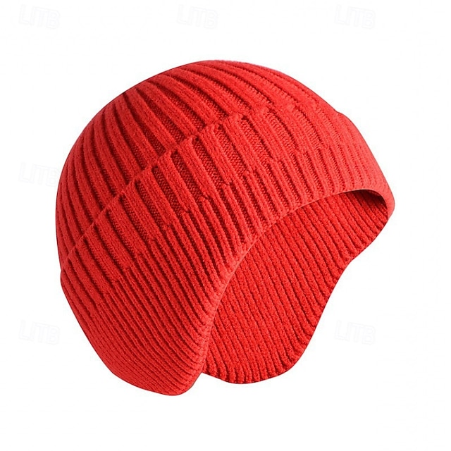 Hiking Cap Skull Cap Beanie Thermal Warm Soft Winter Men's Fishing Activity