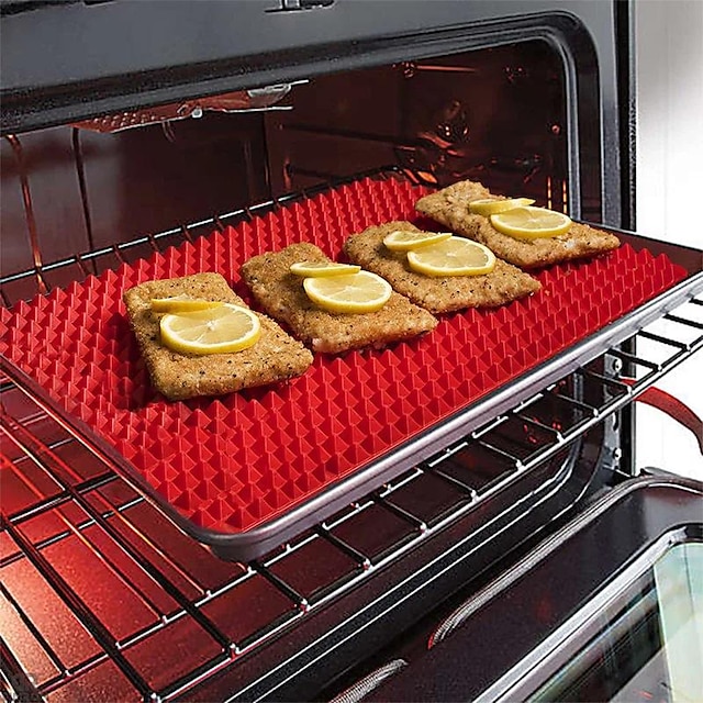 1pc Non-Stick Silicone Pyramid Cooking Mat for Baking, Microwave Oven, and Pastry - Easy Cleanup and Durable