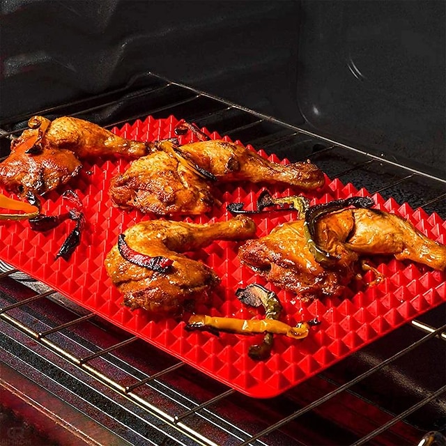 1pc Non-Stick Silicone Pyramid Cooking Mat for Baking, Microwave Oven, and Pastry - Easy Cleanup and Durable