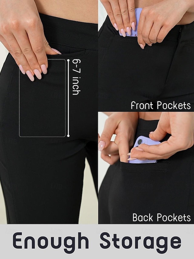 Women's Golf 28inch Ankle Pant Sun Protection Slim-Fit Stretch Ladies Golf Attire Clothes Outfits Wear Apparel