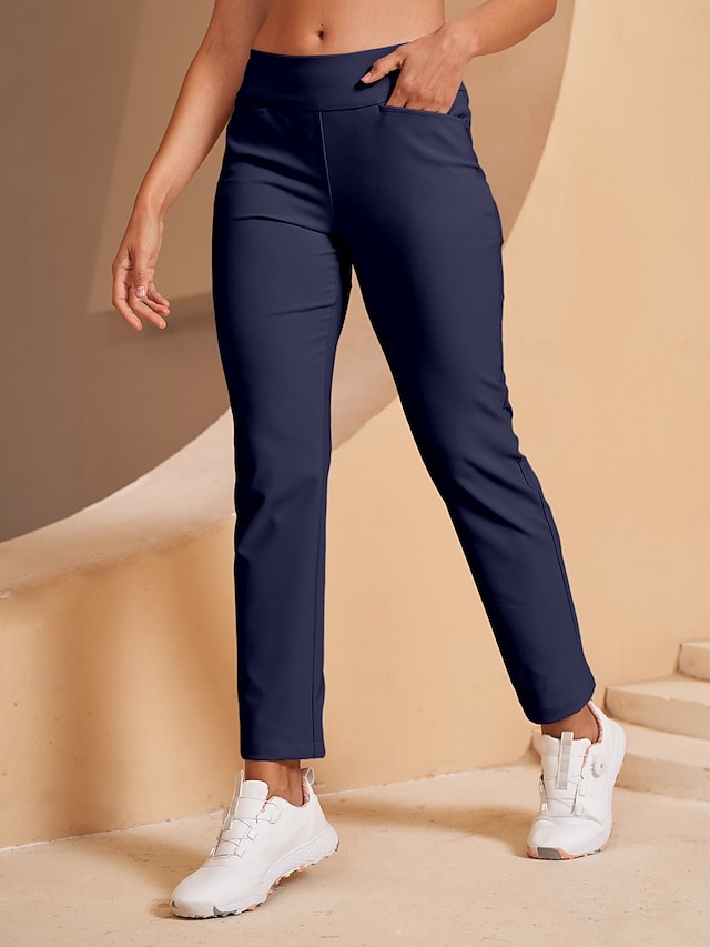 Women's Golf 28inch Ankle Pant Sun Protection Slim-Fit Stretch Ladies Golf Attire Clothes Outfits Wear Apparel