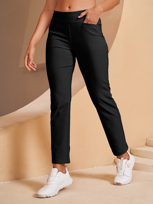 Women's Golf 28inch Ankle Pant Sun Protection Slim-Fit Stretch Ladies Golf Attire Clothes Outfits Wear Apparel