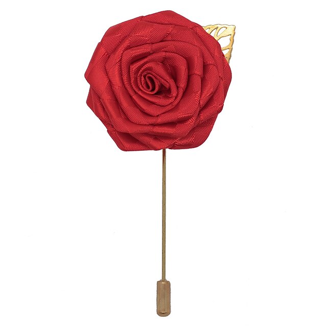Wedding Flowers Boutonnieres Wedding / Wedding Party Grosgrain 0-10 cm Christmas